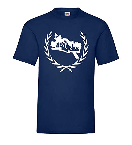 Lorbeerkranz SPQR Rom Umriss Männer T-Shirt Navy M von shirt84