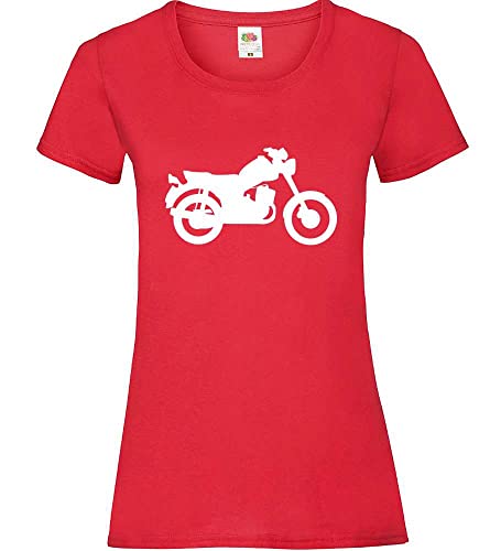 MZ ETZ Frauen Lady-Fit T-Shirt Rot M von shirt84