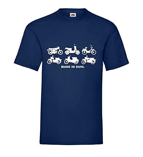 Made in Suhl Simson Mopeds Männer T-Shirt Navy XL von shirt84