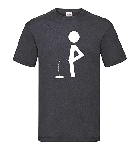 Manneken PIS Männer T-Shirt Dunkelgrau Meliert L von shirt84