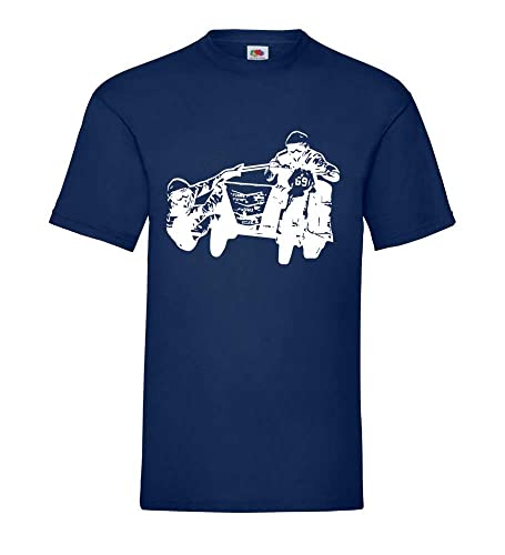 Motocross mit Beiwagen Männer T-Shirt Navy XXL von shirt84