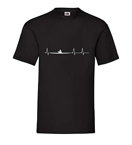 Motorrad Adventure Herzschlag Männer T-Shirt Schwarz L von shirt84