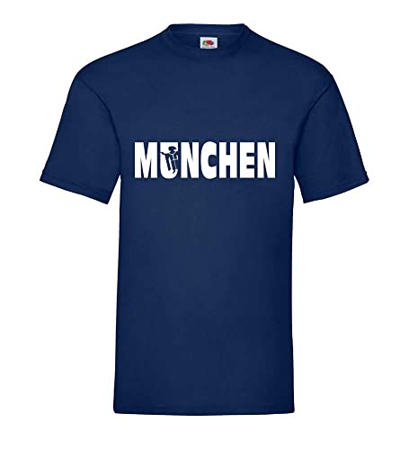 München Mönch Wappen Männer T-Shirt Navy L von shirt84