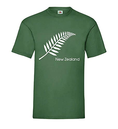 Neu Seeland Feder Männer T-Shirt Flaschengrün XXL von shirt84