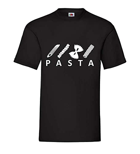 Nudelarten Pasta Männer T-Shirt Schwarz L von shirt84