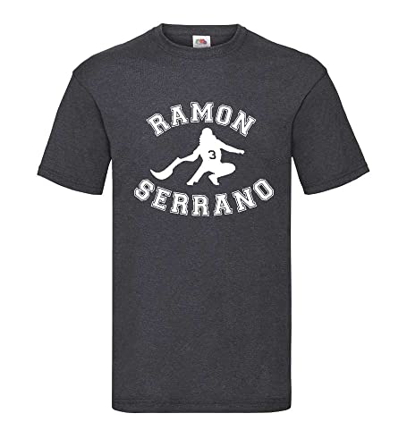 Pelota Champion Ramon Serrano Männer T-Shirt Dunkelgrau Meliert L von shirt84