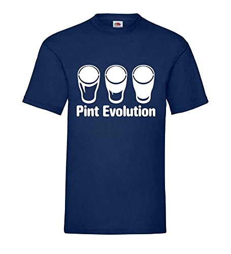 Pint Evolution - Bierglas Männer T-Shirt Navy L Pint Evolution - Bierglas Männer T-Shirt Navy L von shirt84