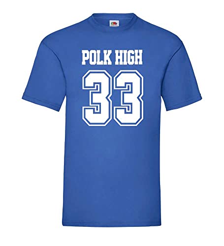 Polk High Männer T-Shirt Royal Blau XL von shirt84