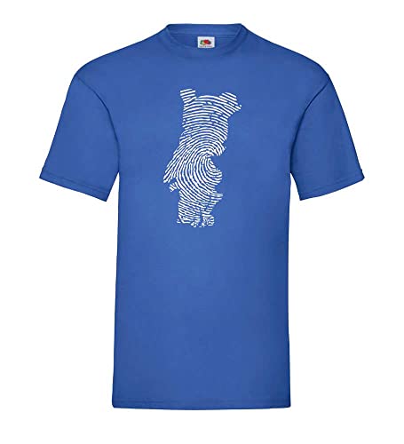 Portugal Fingerabdruck Männer T-Shirt Royal Blau S von shirt84