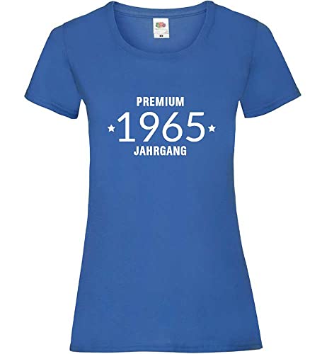 Premiumjahrgang 1965 Frauen Lady-Fit T-Shirt Royal M von shirt84