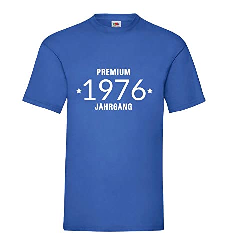 Premiumjahrgang 1976 Männer T-Shirt Royal Blau XXL von shirt84
