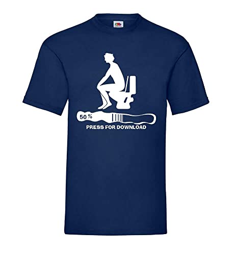 Press for Download Männer T-Shirt Navy XL Press for Download Männer T-Shirt Navy XL von shirt84