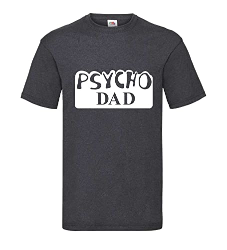 Psycho Dad Al Bundy Männer T-Shirt Dunkelgrau Meliert XL von shirt84