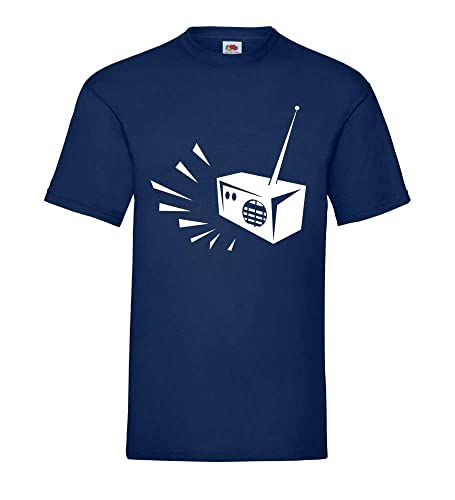 Radio Männer T-Shirt Navy XL von shirt84
