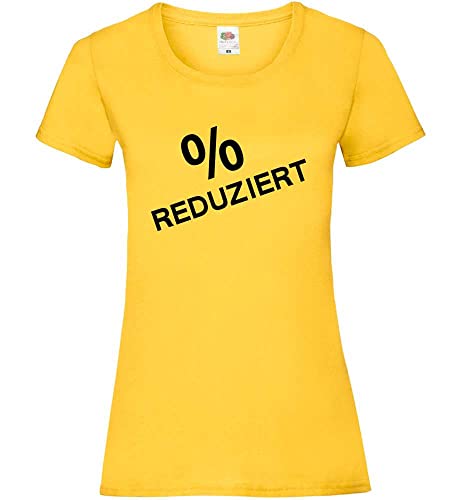 Reduziert Shirt aus der Werbung Frauen Lady-Fit T-Shirt Sonnenblumengelb L von shirt84