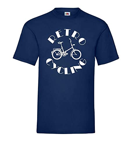 Retro Cycling Old School Männer T-Shirt Navy XL von shirt84