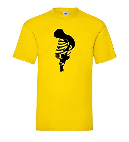 Retro Micro mit Elvis Tolle Männer T-Shirt Gelb XL von shirt84