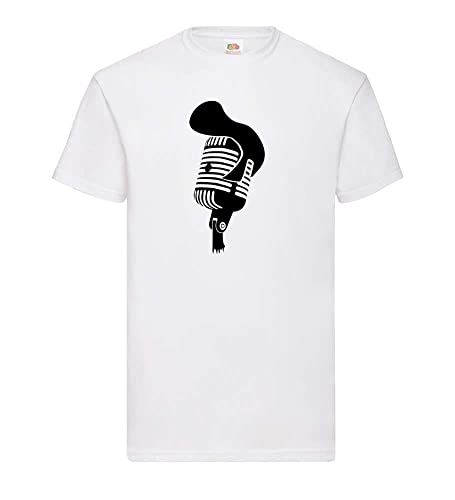 Retro Micro mit Elvis Tolle Männer T-Shirt Weiß XL von shirt84