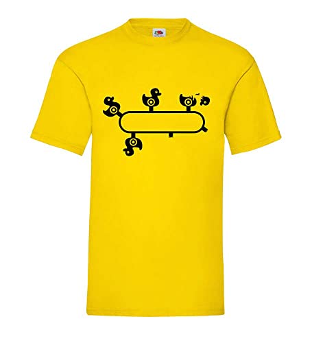 Schießbude Ente Männer T-Shirt Gelb M von shirt84