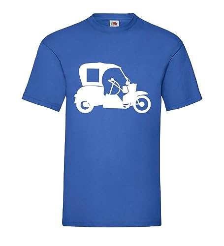 Simson Duo Männer T-Shirt Royal Blau L von shirt84