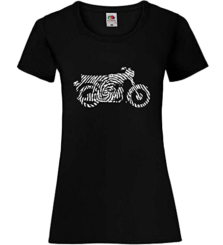 Simson Fingerabdruck Frauen Lady-Fit T-Shirt Schwarz L von shirt84