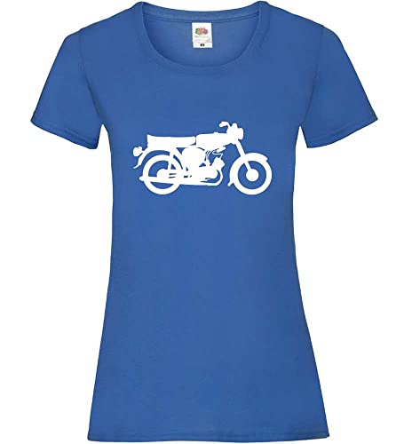 Simson Suhl Frauen Lady-Fit T-Shirt Royal M von shirt84