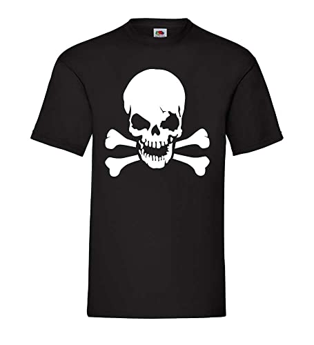 Skull Totenkopf Männer T-Shirt Schwarz L von shirt84