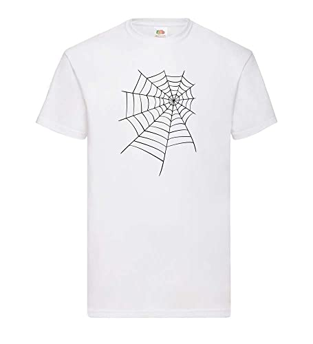 Spinnennetz Männer T-Shirt Weiß L von shirt84