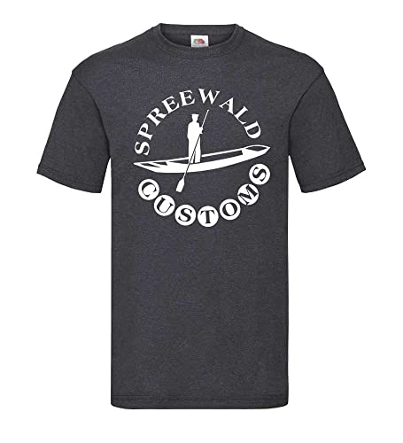 Spreewald Customs Männer T-Shirt Dunkelgrau Meliert XXL von shirt84