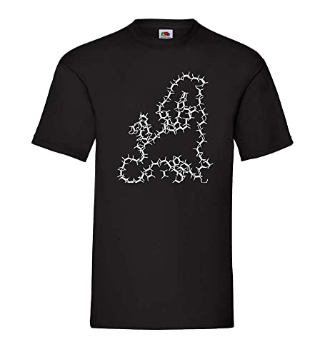 Stacheldraht Europa Männer T-Shirt Schwarz XL von shirt84