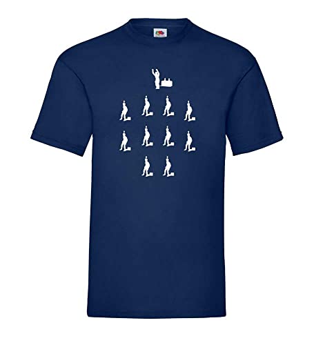 TIPP Kick Aufstellung Männer T-Shirt Navy 3XL von shirt84