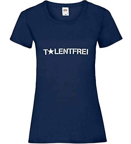 Talentfrei Frauen Lady-Fit T-Shirt Navy M von shirt84