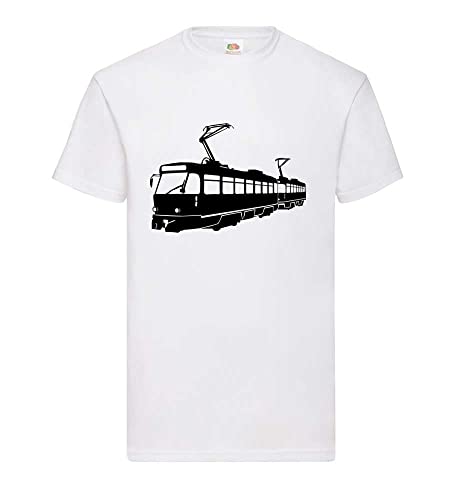 Tatra Bahn Straßenbahn Männer T-Shirt Weiß L von shirt84