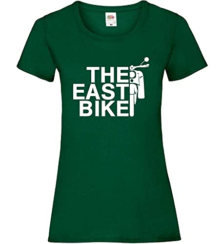 The East Bike Simson Schwalbe Frauen Lady-Fit T-Shirt Flaschengrün L von shirt84