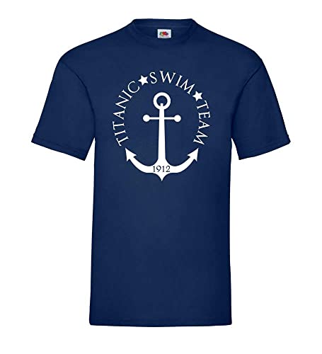 Titanic Swim Team 1912 Anker Männer T-Shirt Navy S von shirt84