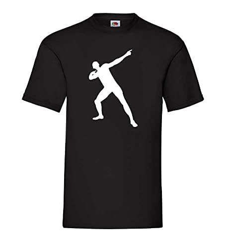 Usain Bolt Siegerpose Männer T-Shirt Schwarz XL von shirt84