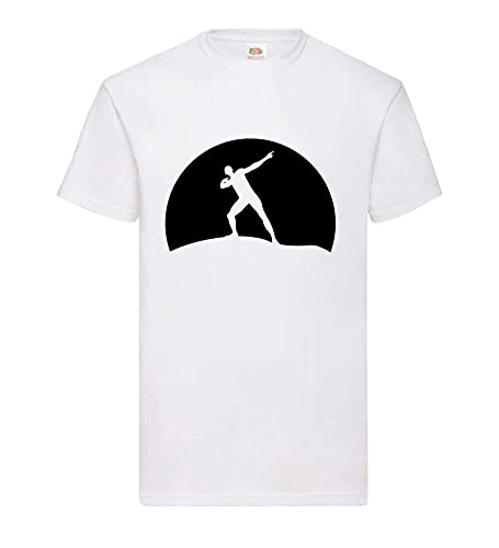 Usain Bolt vor Sonnenuntergang Männer T-Shirt Weiß S von shirt84
