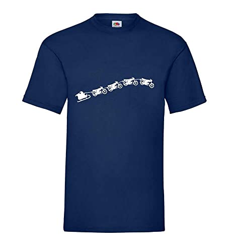 Weihnachtsschlitten aus fliegenden Simson S50 S51 Männer T-Shirt Navy XL von shirt84