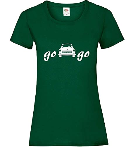 go Trabi go Frauen Lady-Fit T-Shirt Flaschengrün S von shirt84