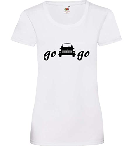 go Trabi go Frauen Lady-Fit T-Shirt Weiß L von shirt84