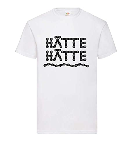 hätte hätte Fahrradkette Männer T-Shirt Weiß XXL von shirt84