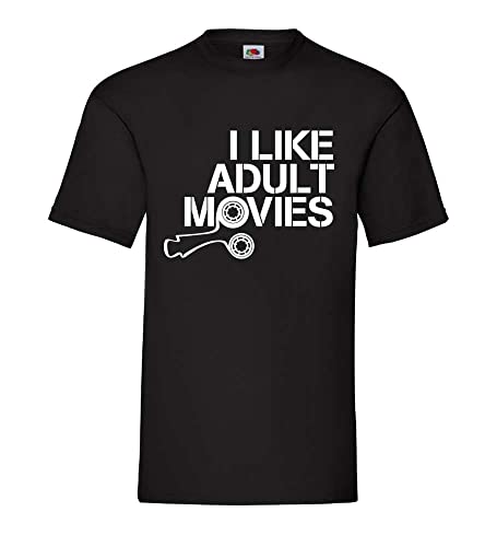 i Like Adult Movies Männer T-Shirt Schwarz XL von shirt84