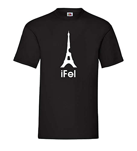 iFel Eiffelturm Männer T-Shirt Schwarz XL von shirt84