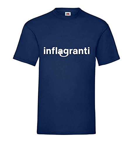 in flagranti auf frischer Tat Männer T-Shirt Navy M von shirt84