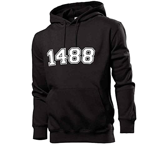 shirt84 1488 Männer Hoodie Sweatshirt Schwarz XXL von shirt84