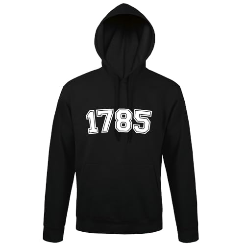 shirt84 1785 Männer Kapuzen Hoodie Schwarz XL von shirt84