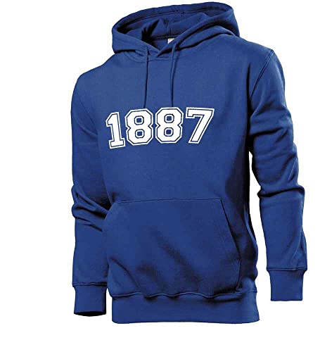 shirt84 1887 Männer Hoodie Sweatshirt Royalblau L von shirt84