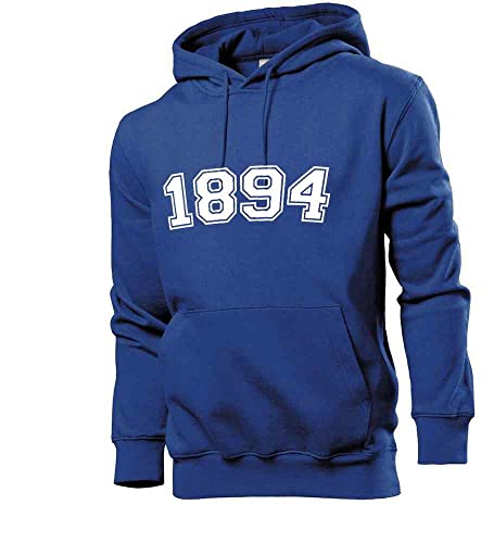 shirt84 1894 Männer Hoodie Sweatshirt Royalblau L von shirt84