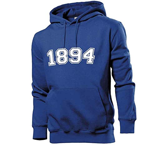 shirt84 1894 Männer Hoodie Sweatshirt Royalblau S von shirt84
