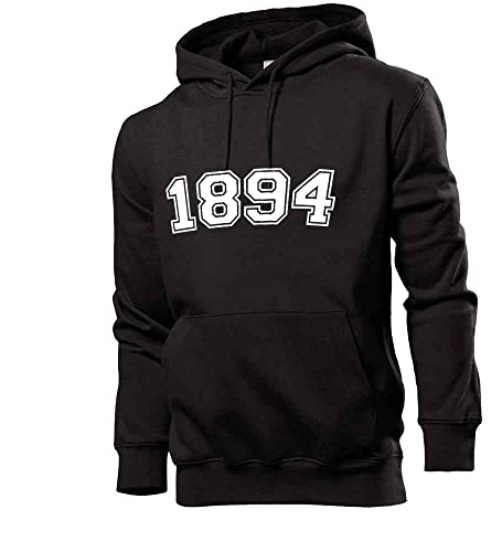 shirt84 1894 Männer Hoodie Sweatshirt Schwarz L von shirt84